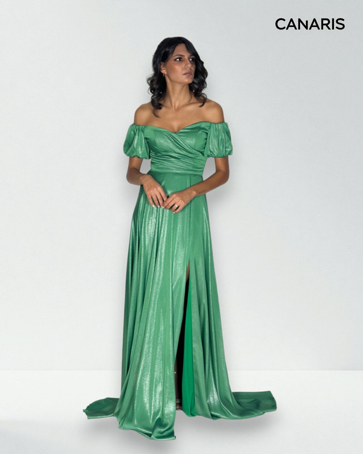 Abito cerimonia donna verde lungo Lecce Canaris