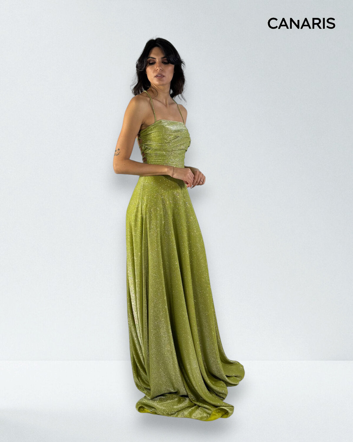 Abito cerimonia donna fucsia lungo damigella Lecce Canaris