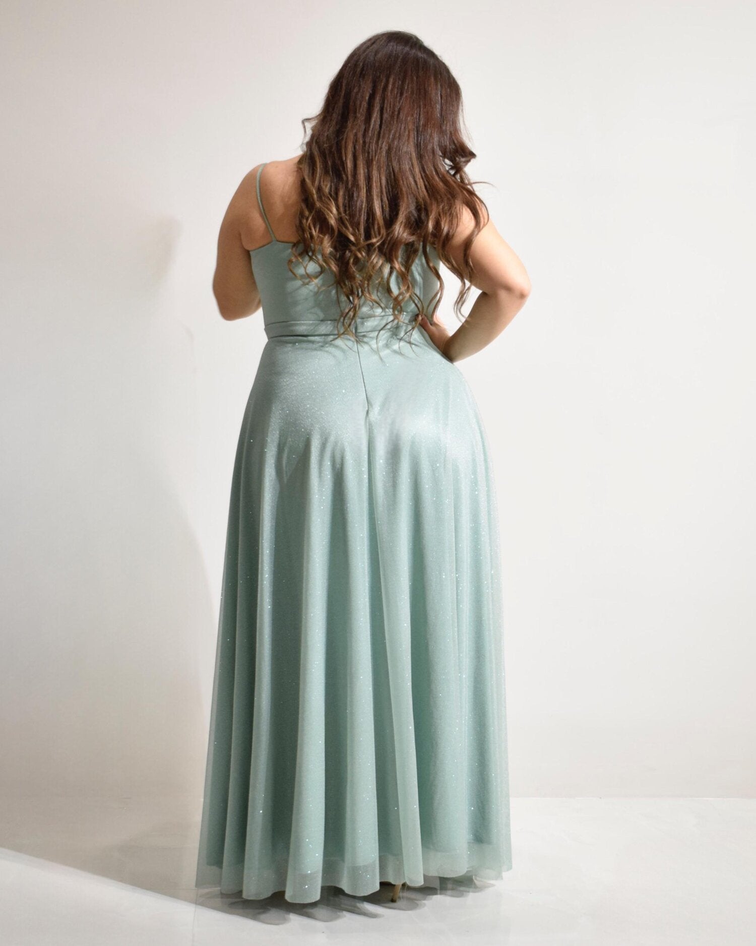 Abito cerimonia donna blu lungo damigella Lecce Canaris