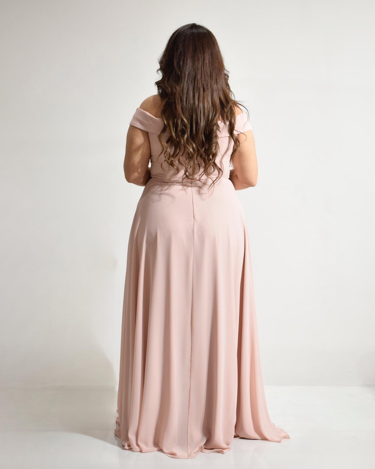 Abito cerimonia donna rosa lungo damigella Lecce Canaris