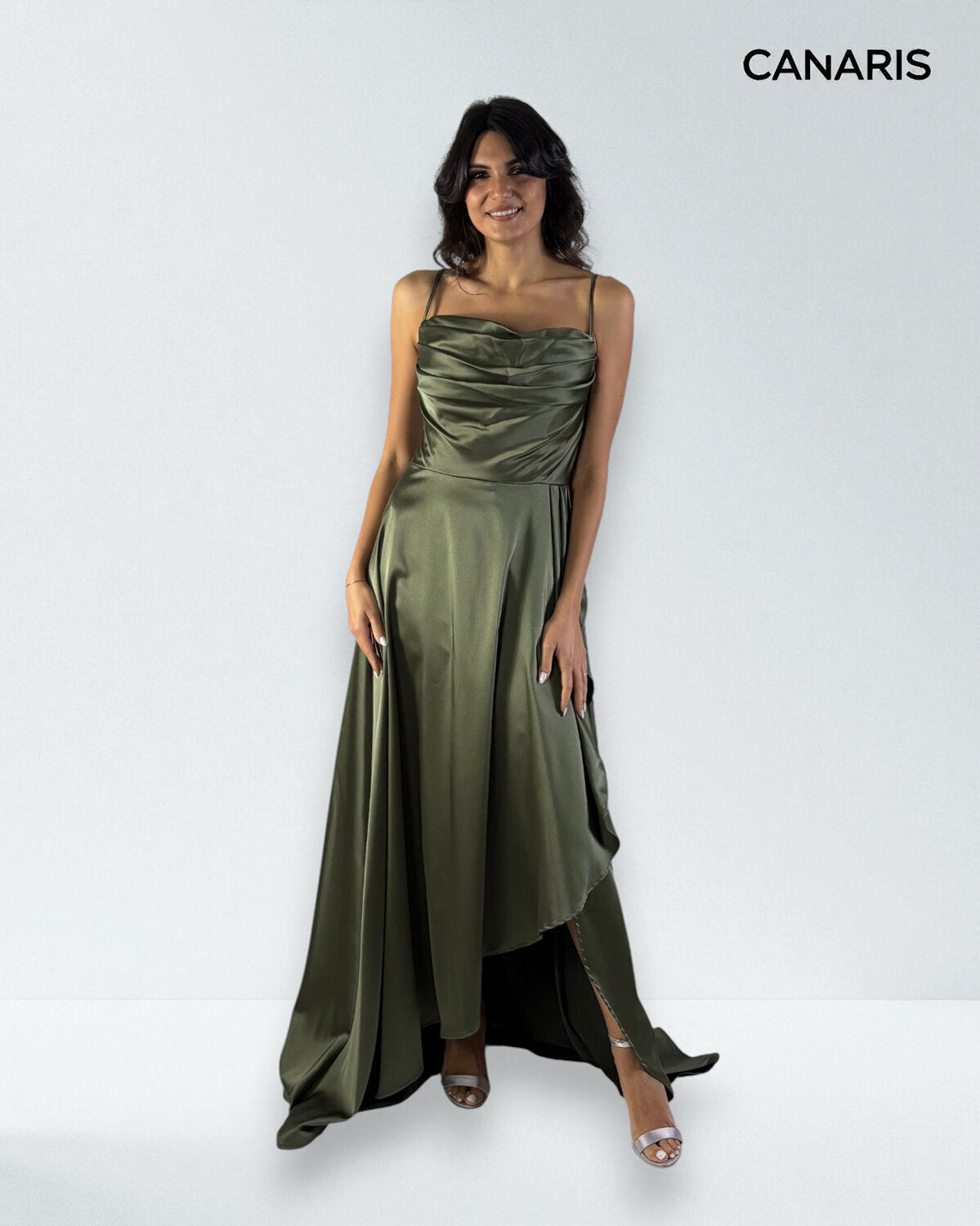 Abito cerimonia donna blu lungo damigella Lecce Canaris