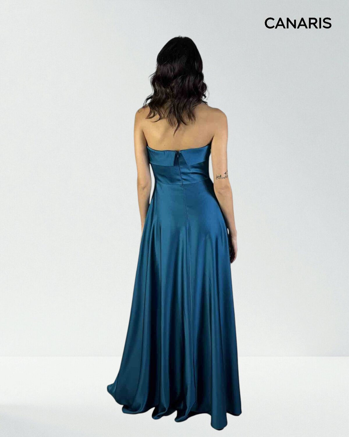 Abito cerimonia donna blu lungo damigella Lecce Canaris