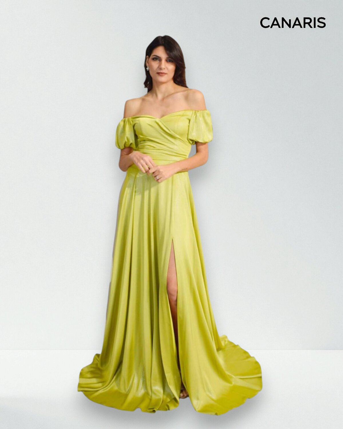 Abito cerimonia donna verde lungo Lecce Canaris