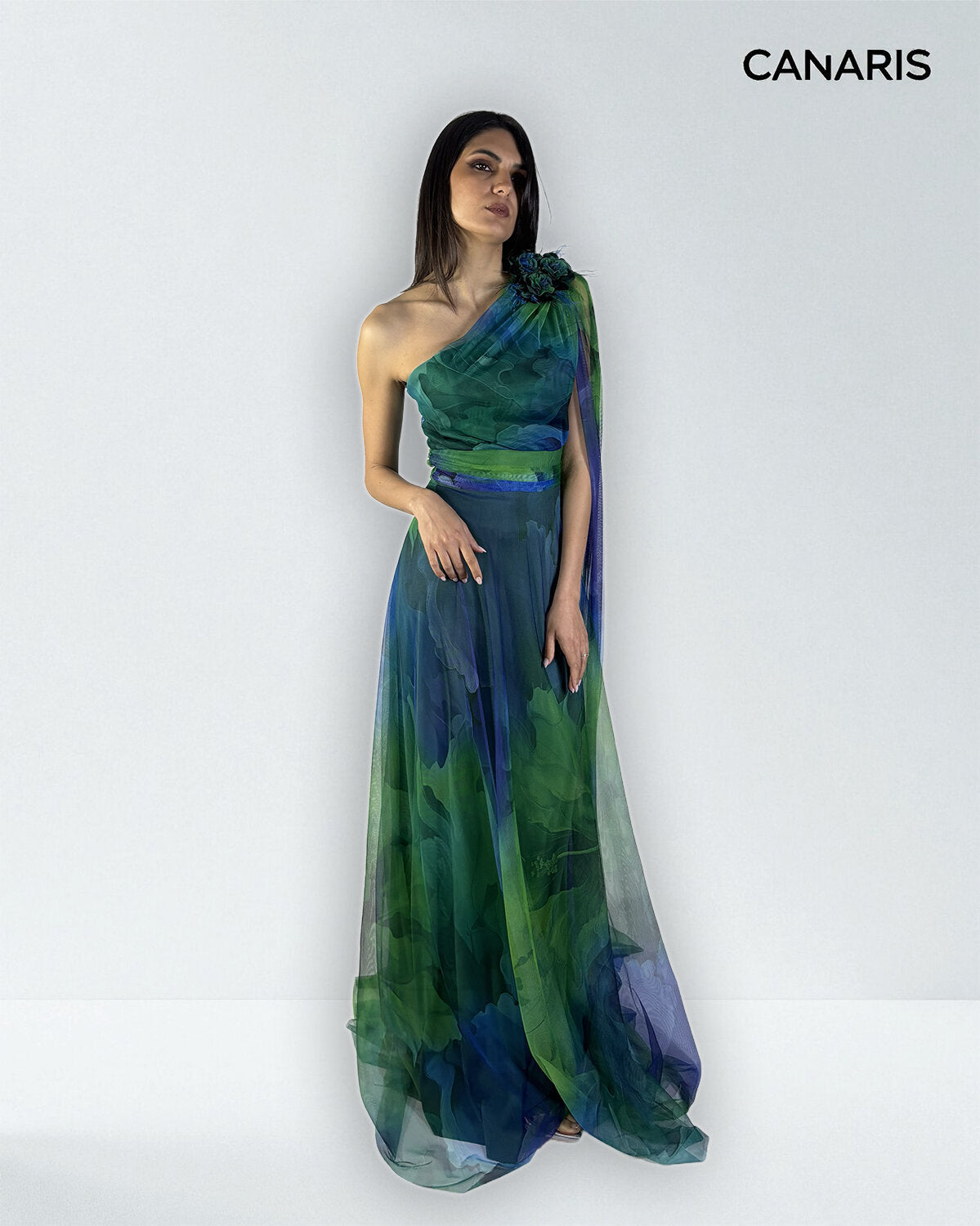 Abito cerimonia donna verde lungo Lecce Canaris
