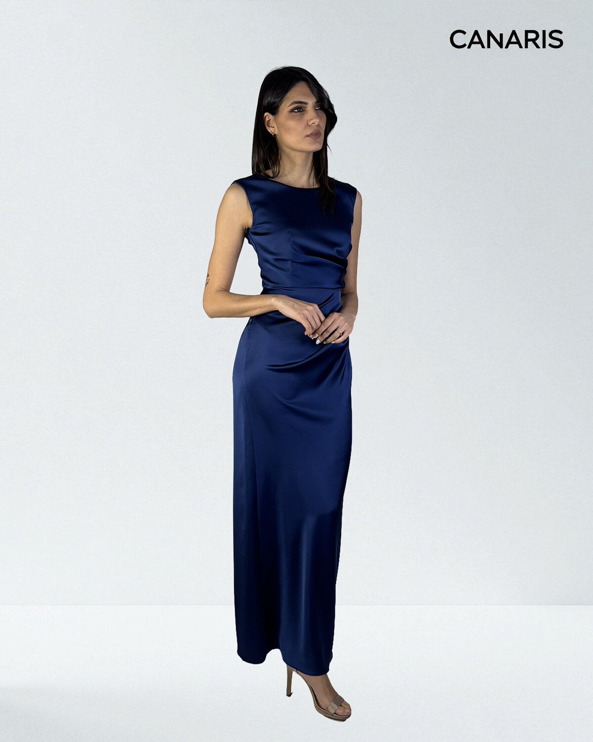 Abito cerimonia donna blu lungo Lecce Canaris