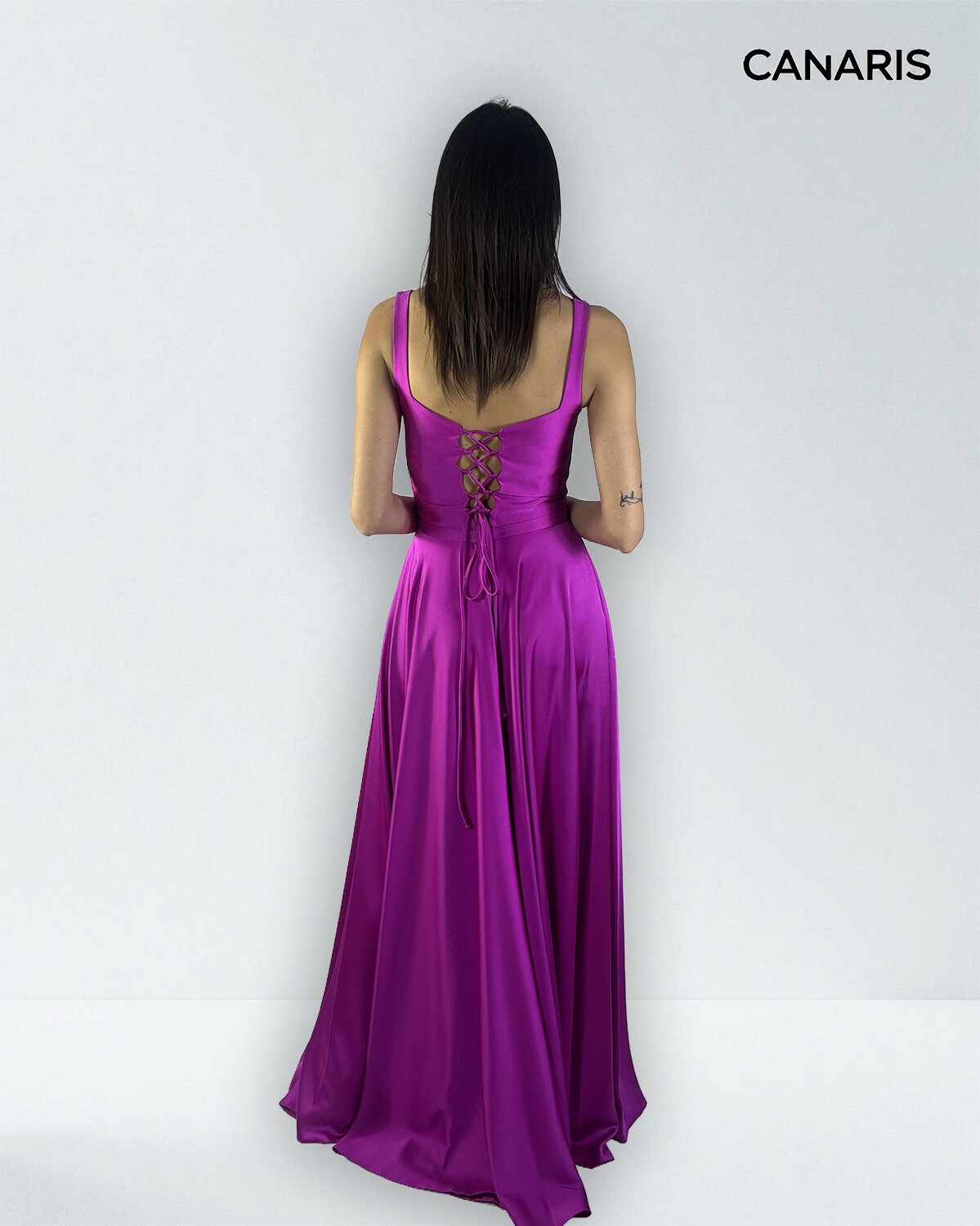 Abito cerimonia donna fucsia lungo Lecce Canaris