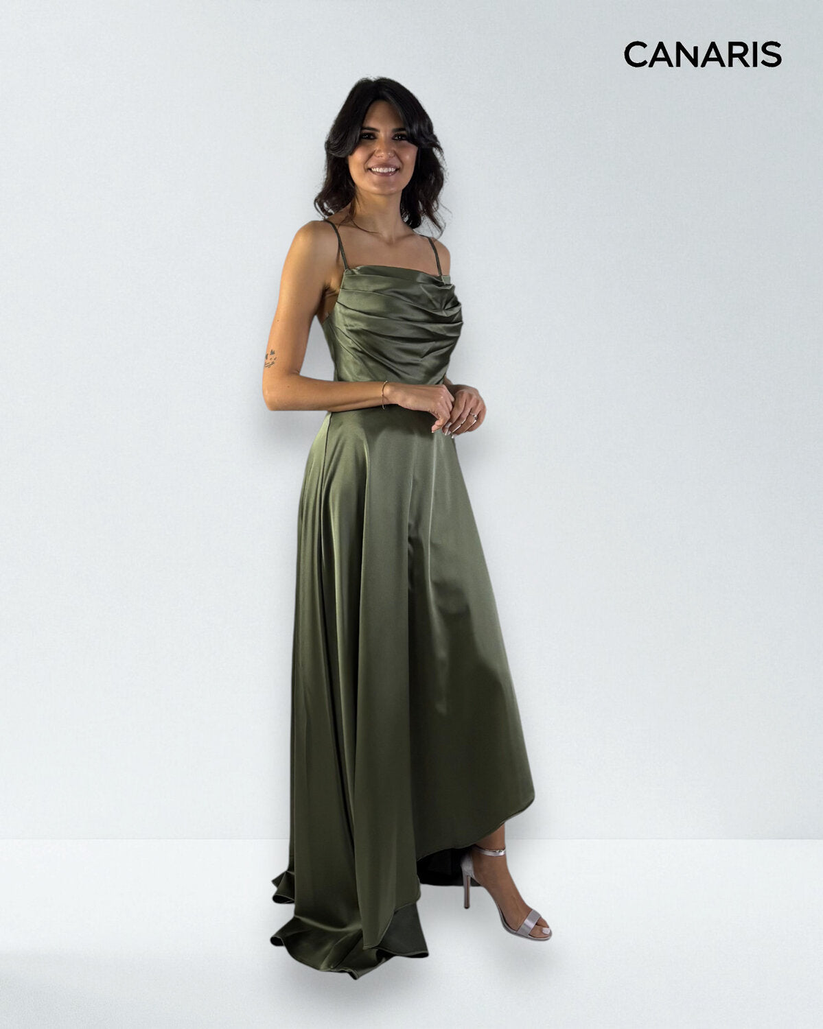 Abito cerimonia donna blu lungo damigella Lecce Canaris