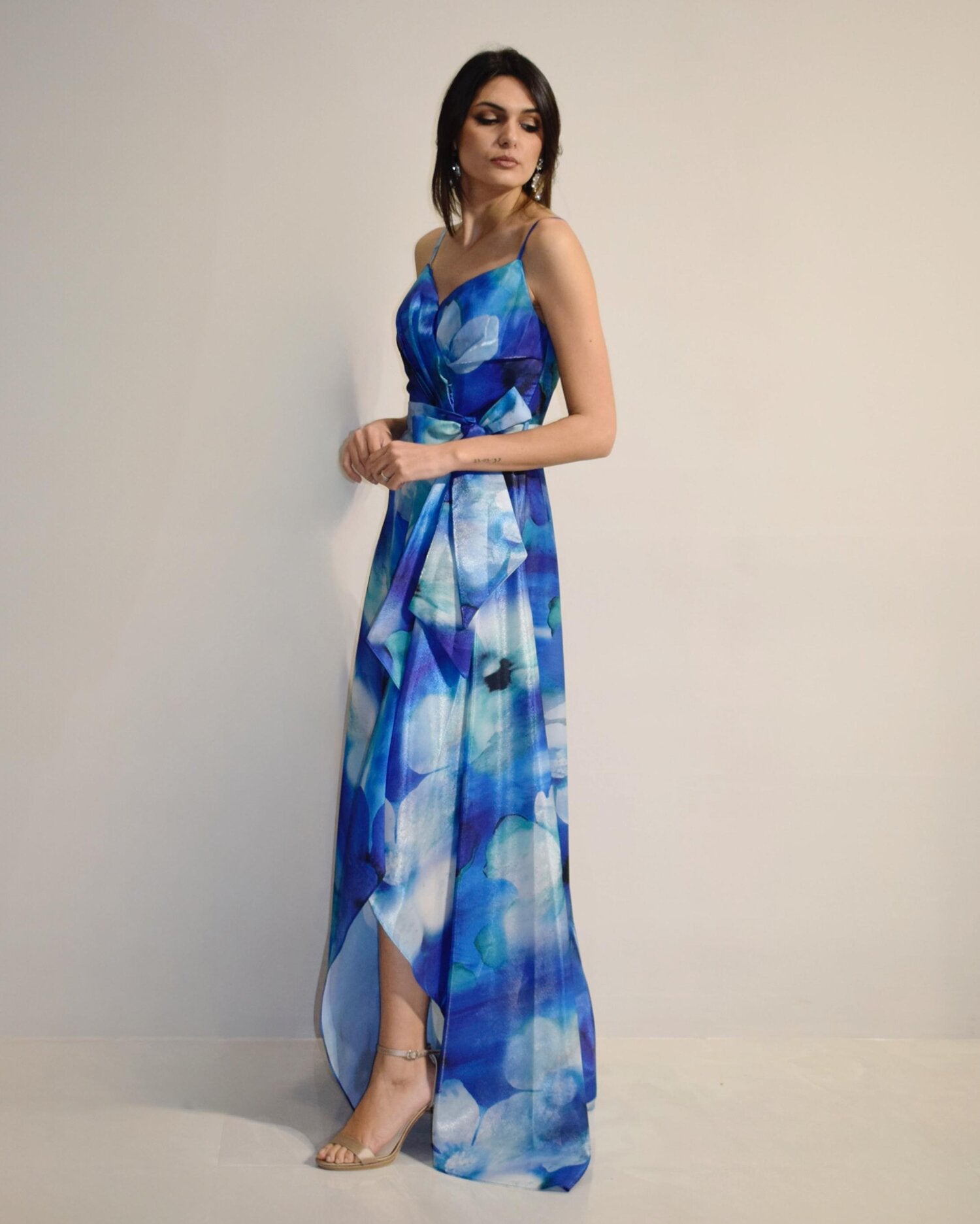 Abito cerimonia donna blu lungo Lecce Canaris