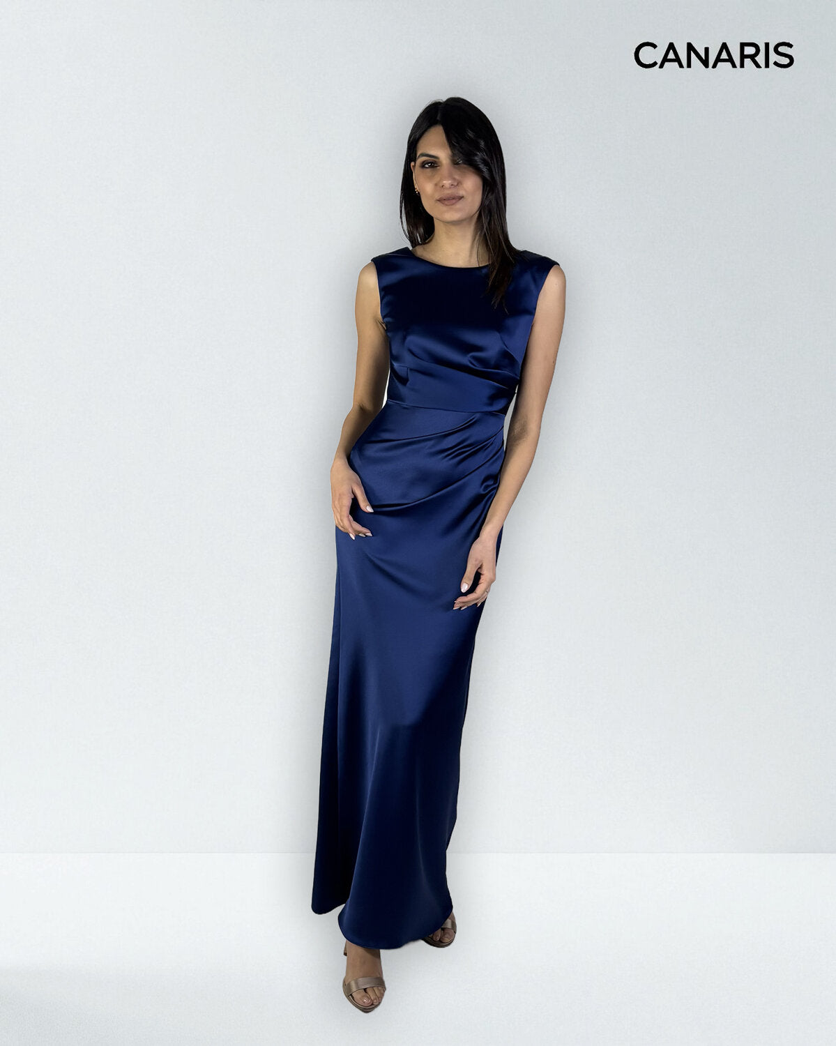 Abito cerimonia donna blu lungo Lecce Canaris
