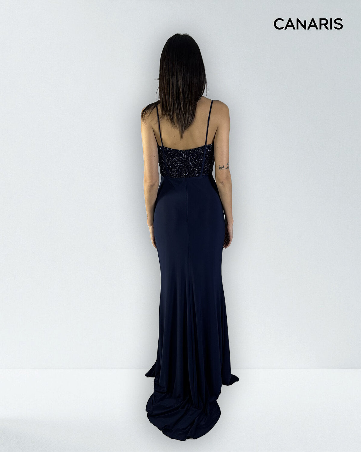 Abito cerimonia donna blu lungo Lecce Canaris