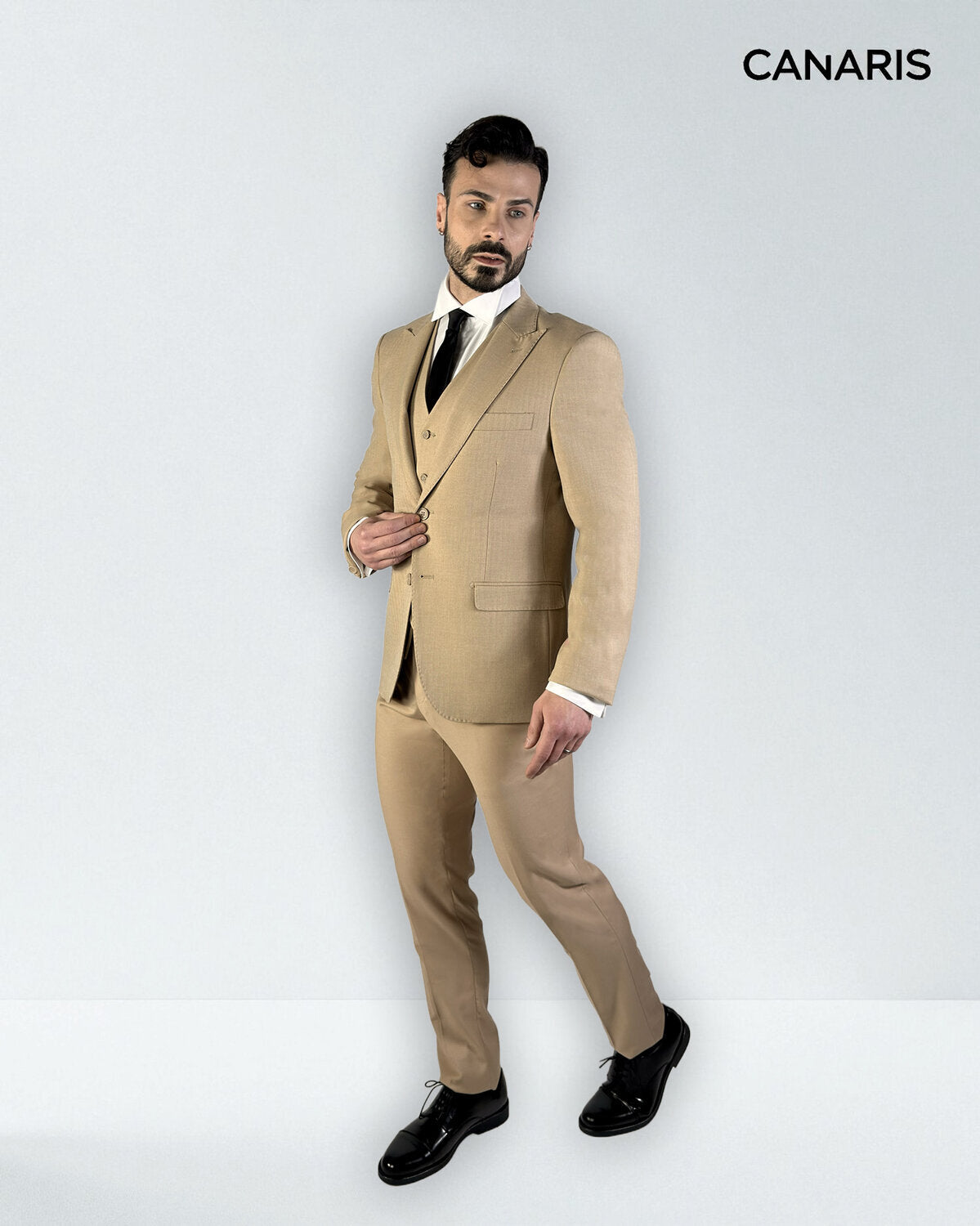 Abito cerimonia uomo beige Lecce Canaris