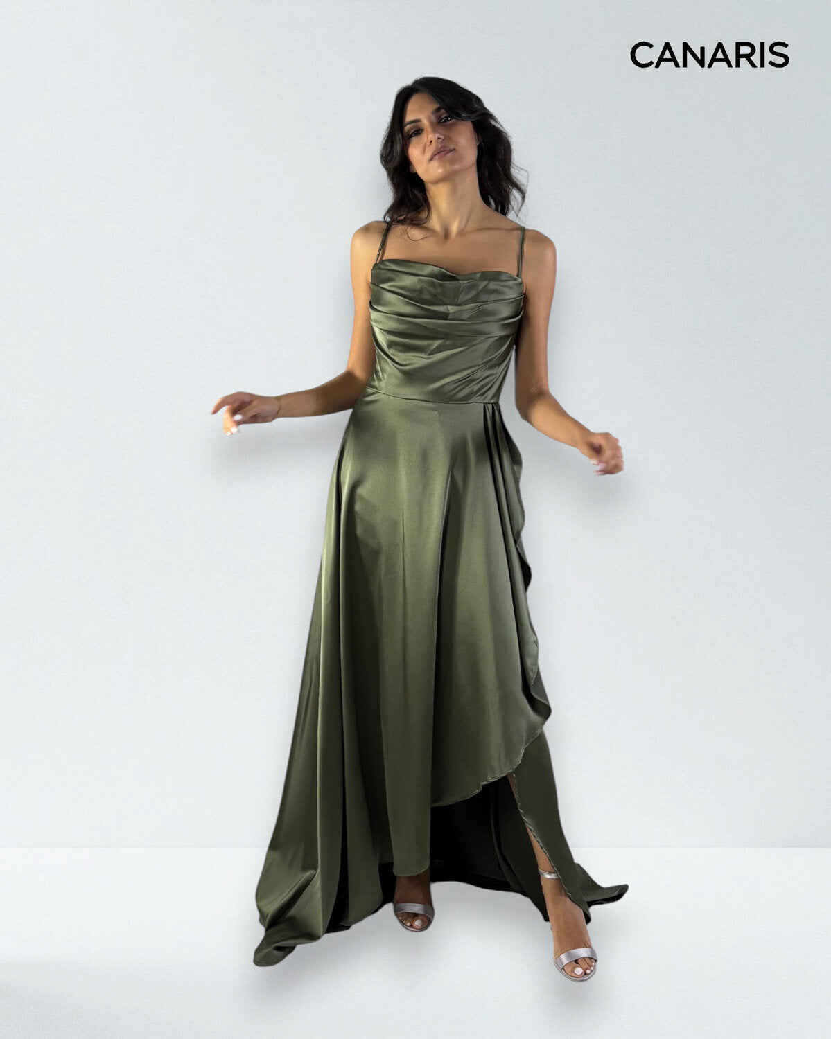 Abito cerimonia donna blu lungo damigella Lecce Canaris