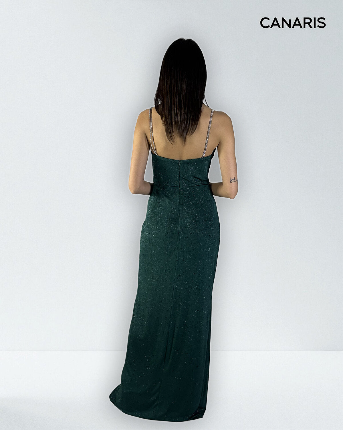 Abito cerimonia donna verde lungo Lecce Canaris