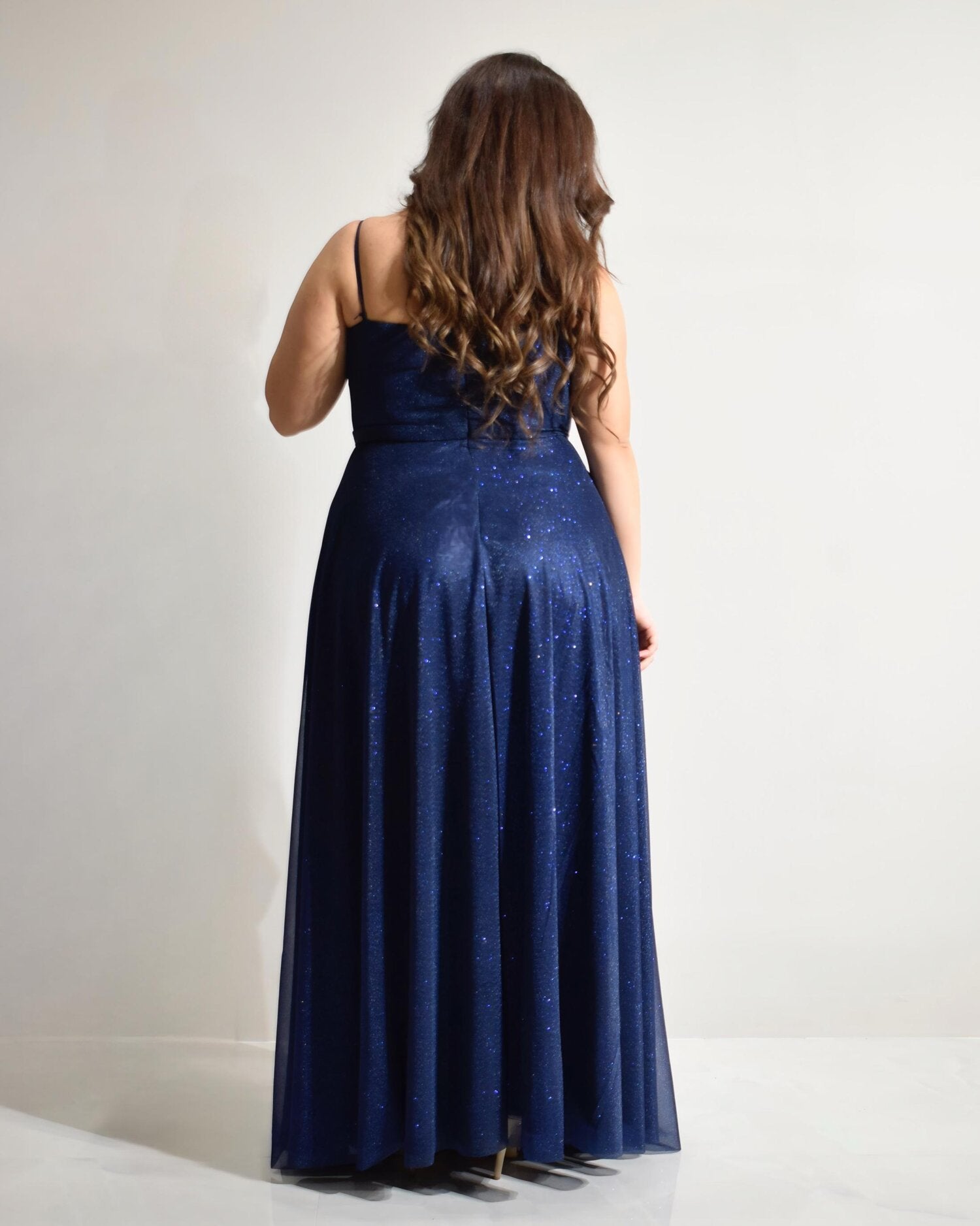 Abito cerimonia donna blu lungo damigella Lecce Canaris