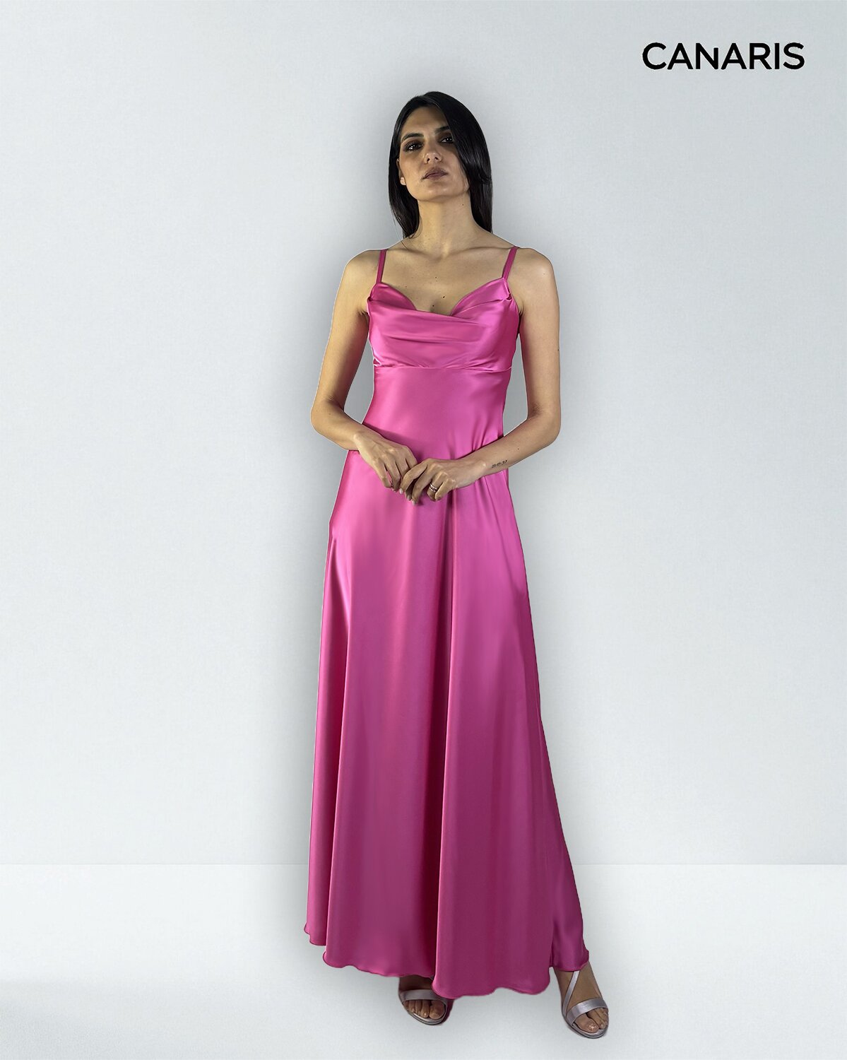 Abito cerimonia donna fucsia lungo Lecce Canaris