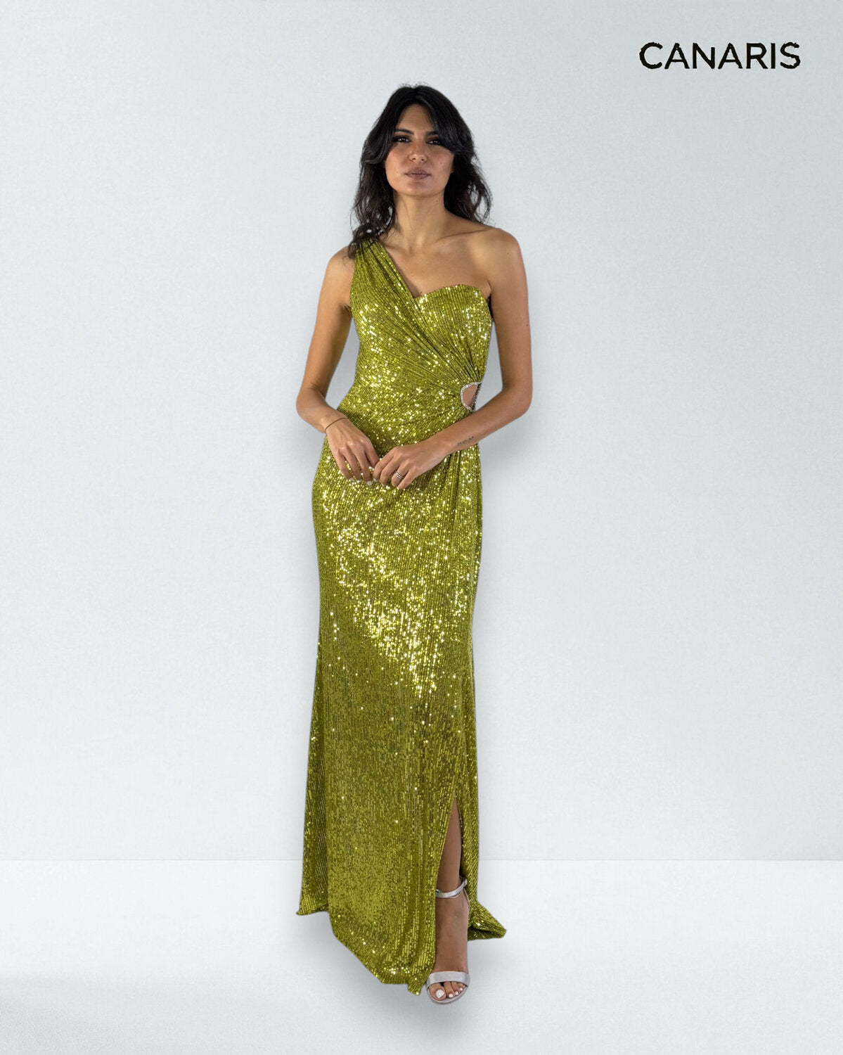 Abito cerimonia donna verde lungo diciottesimo Lecce Canaris