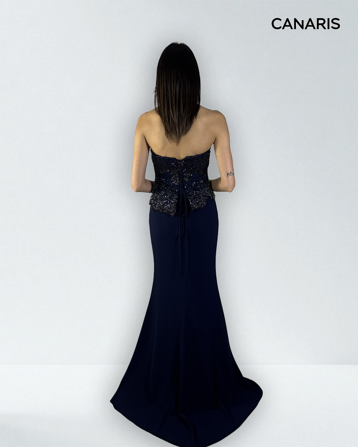 Abito cerimonia donna blu lungo Lecce Canaris