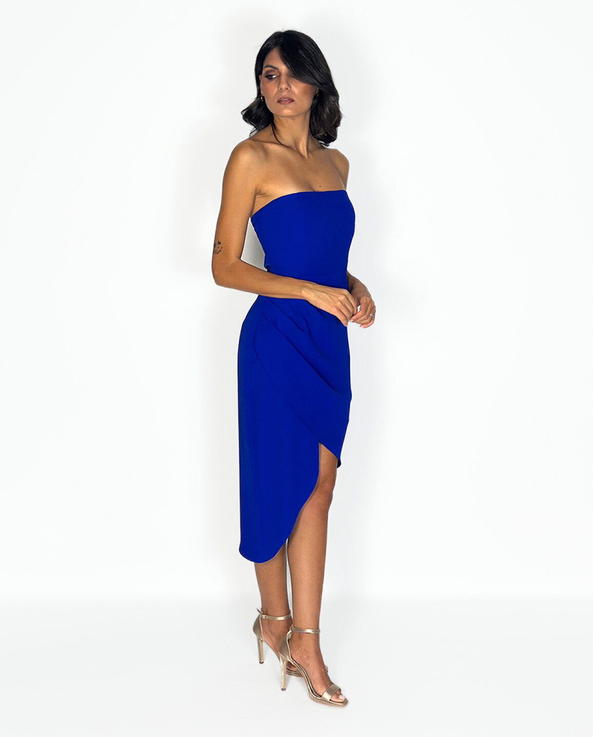Abito cerimonia donna bluette lungo Lecce Canaris