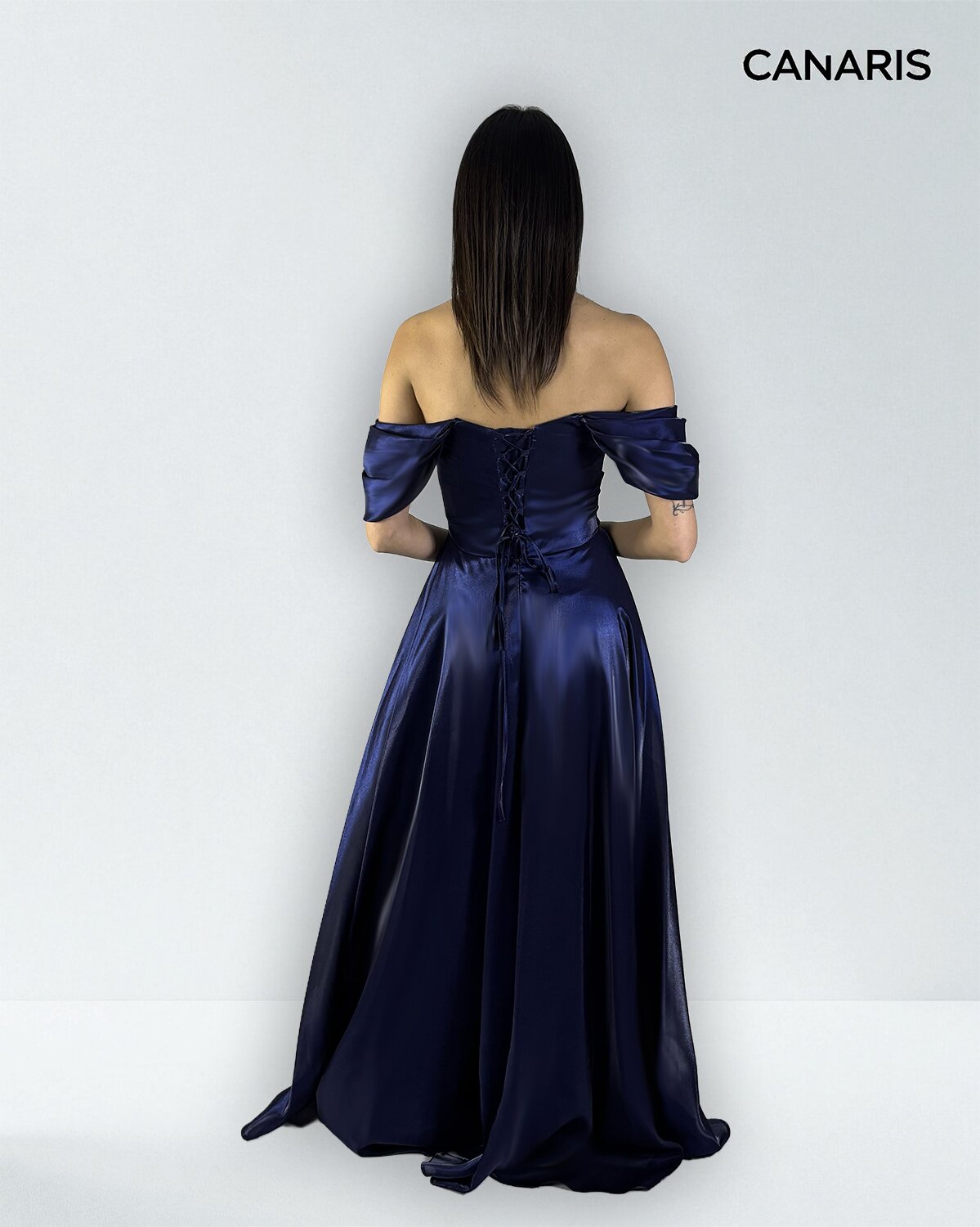 Abito cerimonia donna blu lungo Lecce Canaris