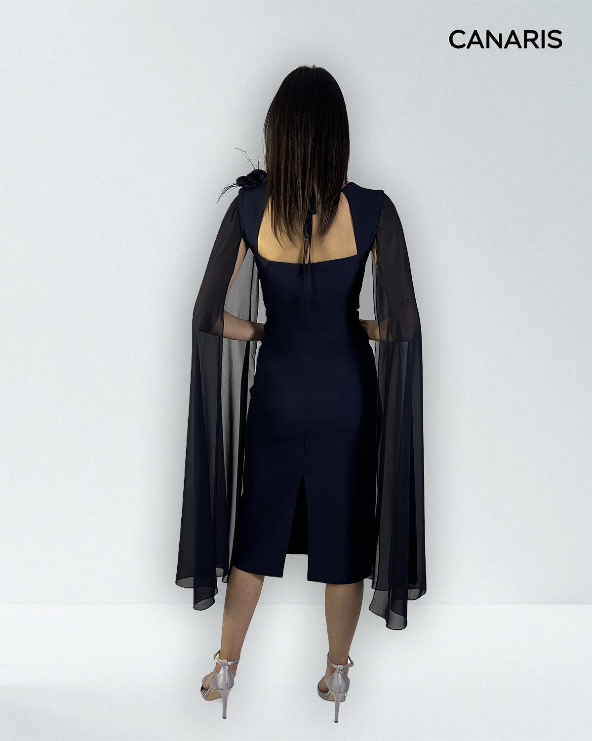 Abito cerimonia donna blu corto Lecce Canaris