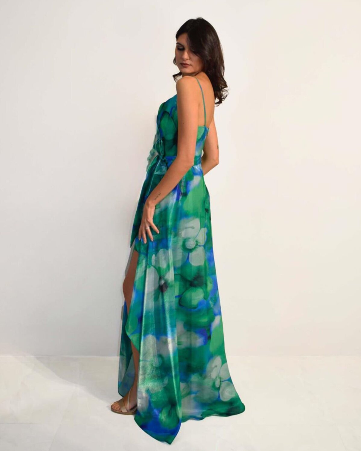 Abito cerimonia donna blu lungo Lecce Canaris