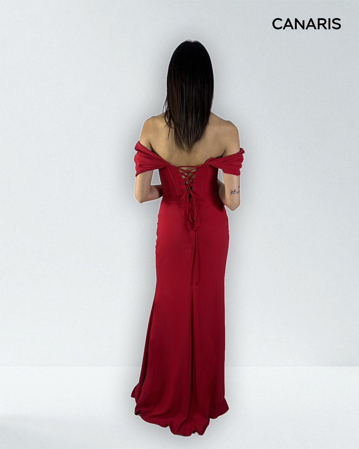 Abito cerimonia donna rosso lungo Lecce Canaris