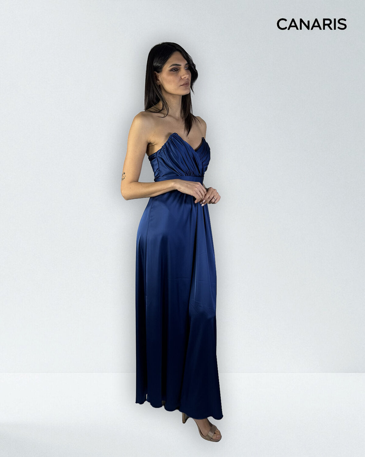 Abito cerimonia donna blu lungo Lecce Canaris