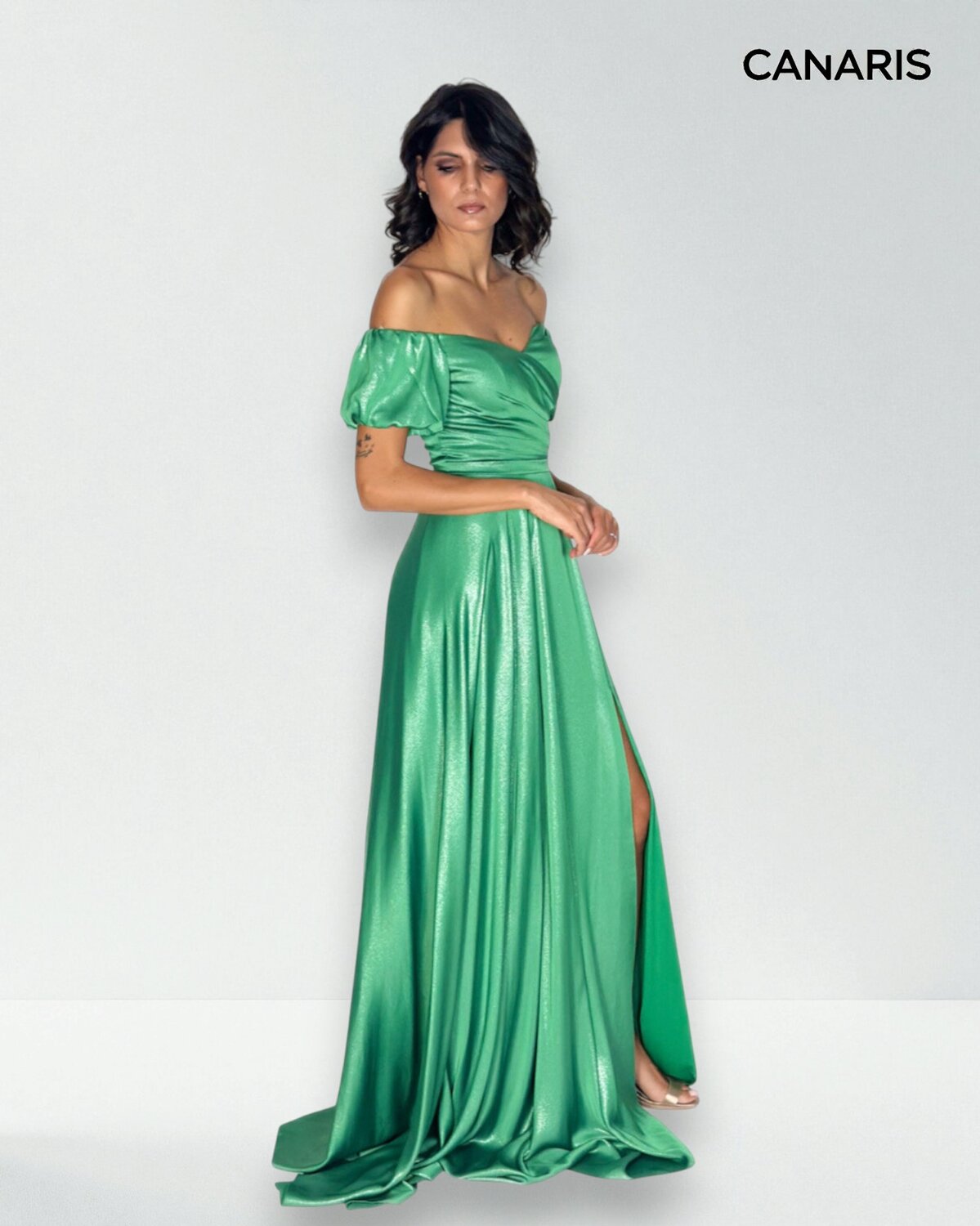 Abito cerimonia donna verde lungo Lecce Canaris