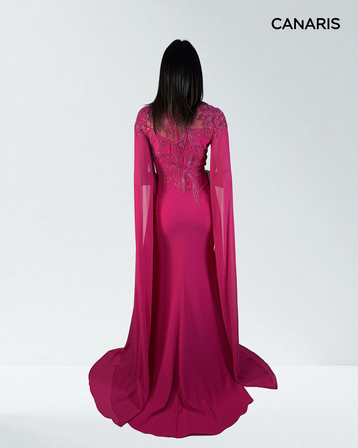 Abito cerimonia donna fucsia lungo mamma degli sposi Lecce Canaris