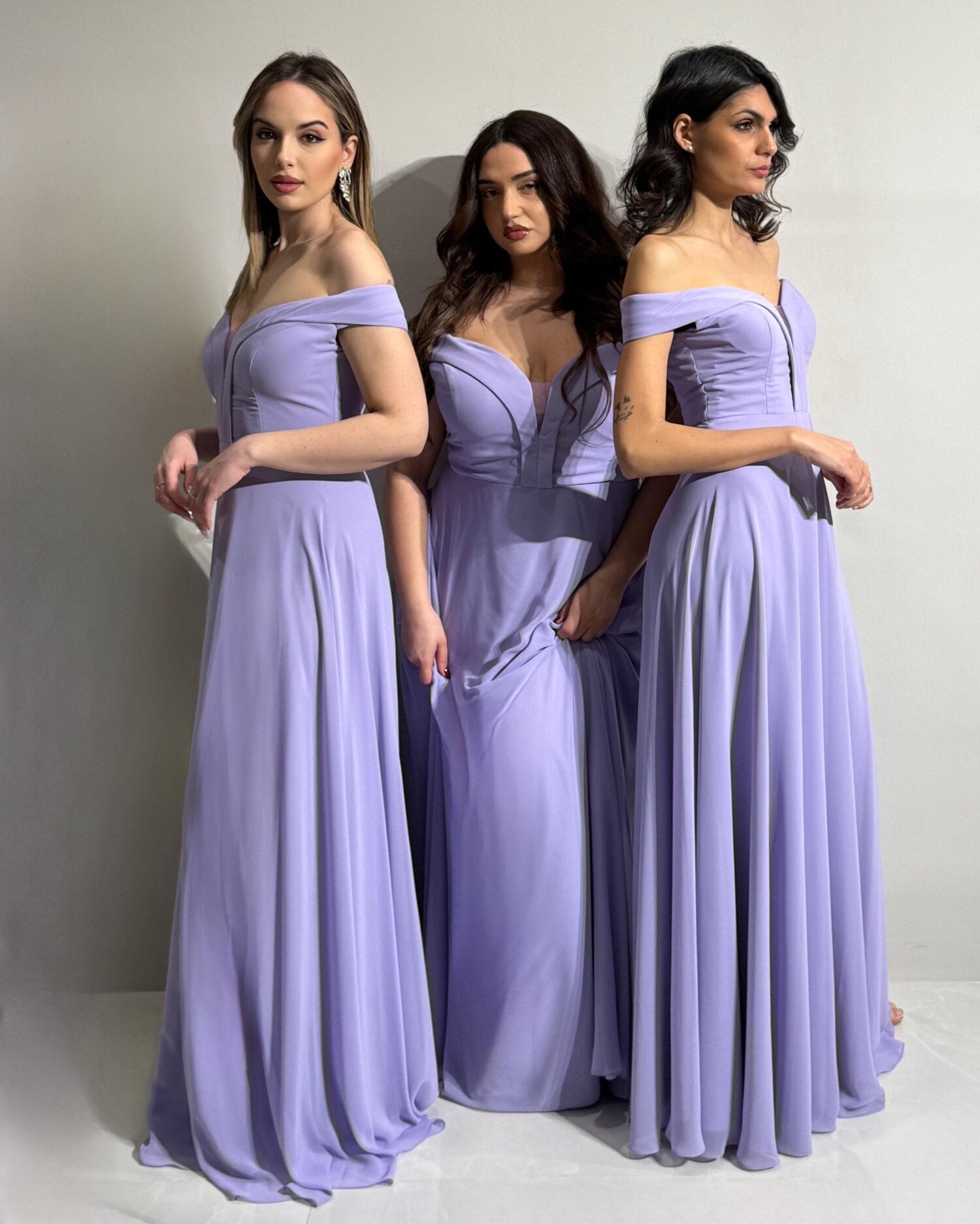 Abito cerimonia donna rosa lungo damigella Lecce Canaris